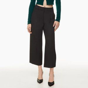 Aritzia Wilfred Effortless Trouser Cropped - Sz 4 Black